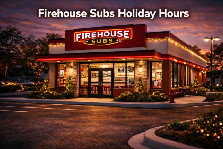 Firehouse Subs Holiday Hours