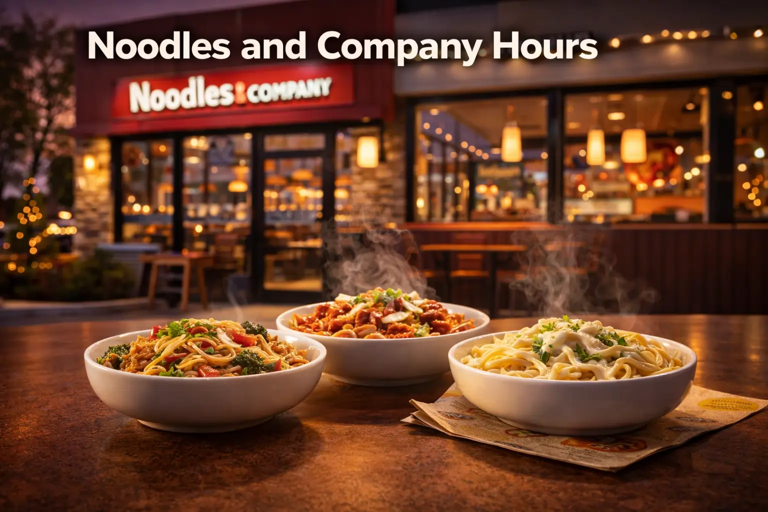 Noodles and Company Hours