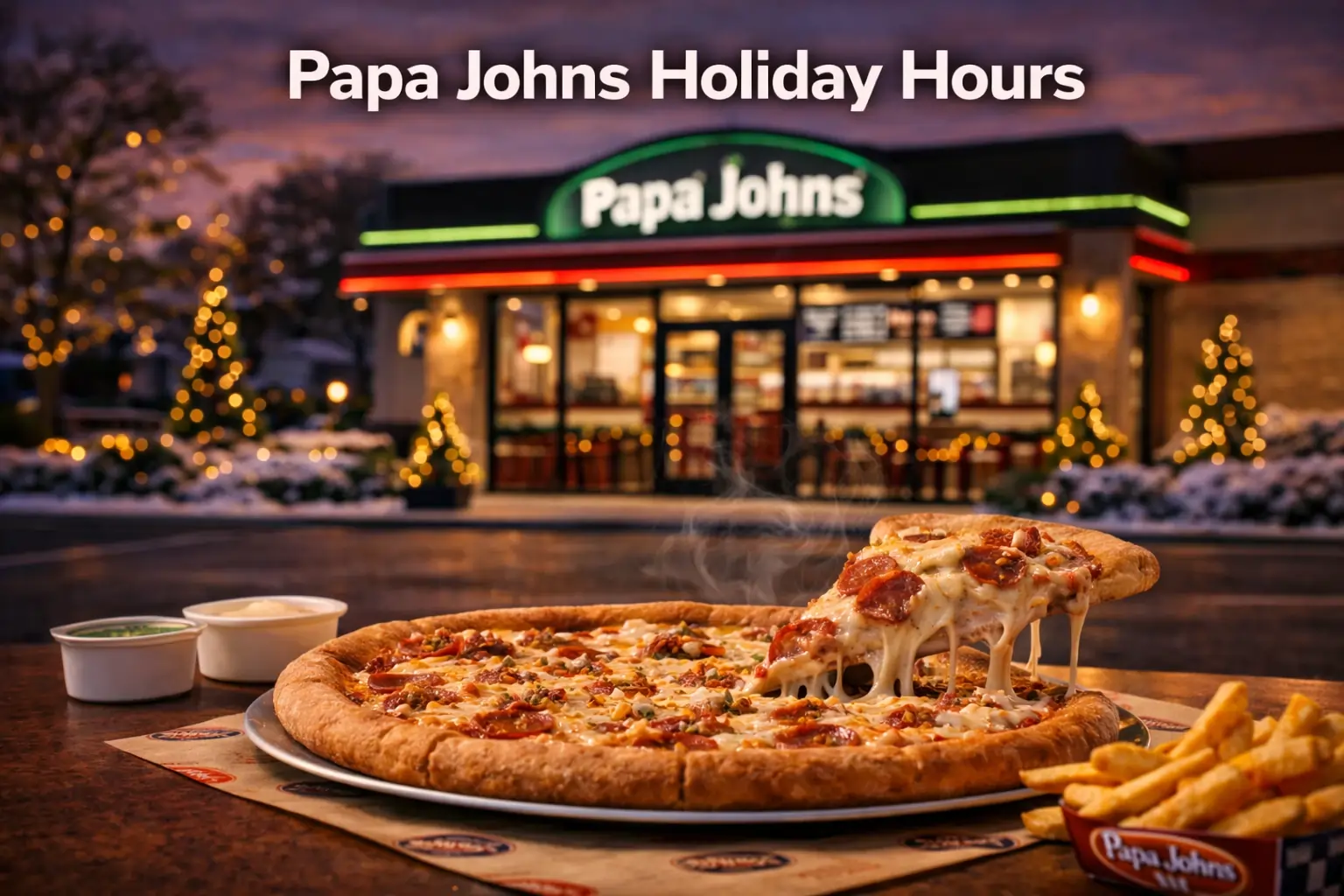 Papa Johns Holiday Hours