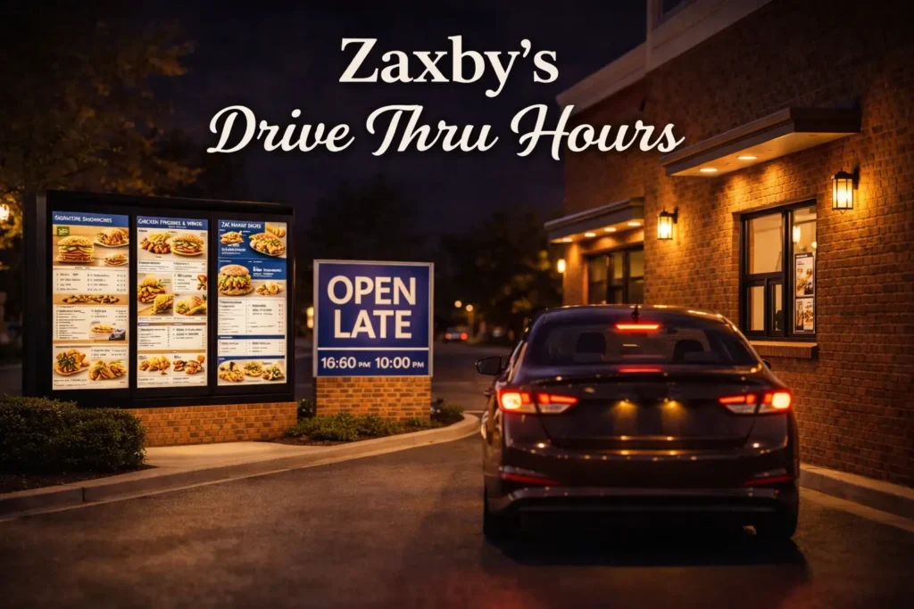 Zaxby’s Drive-Thru hours