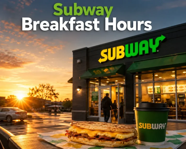Subway Breakfast Hours