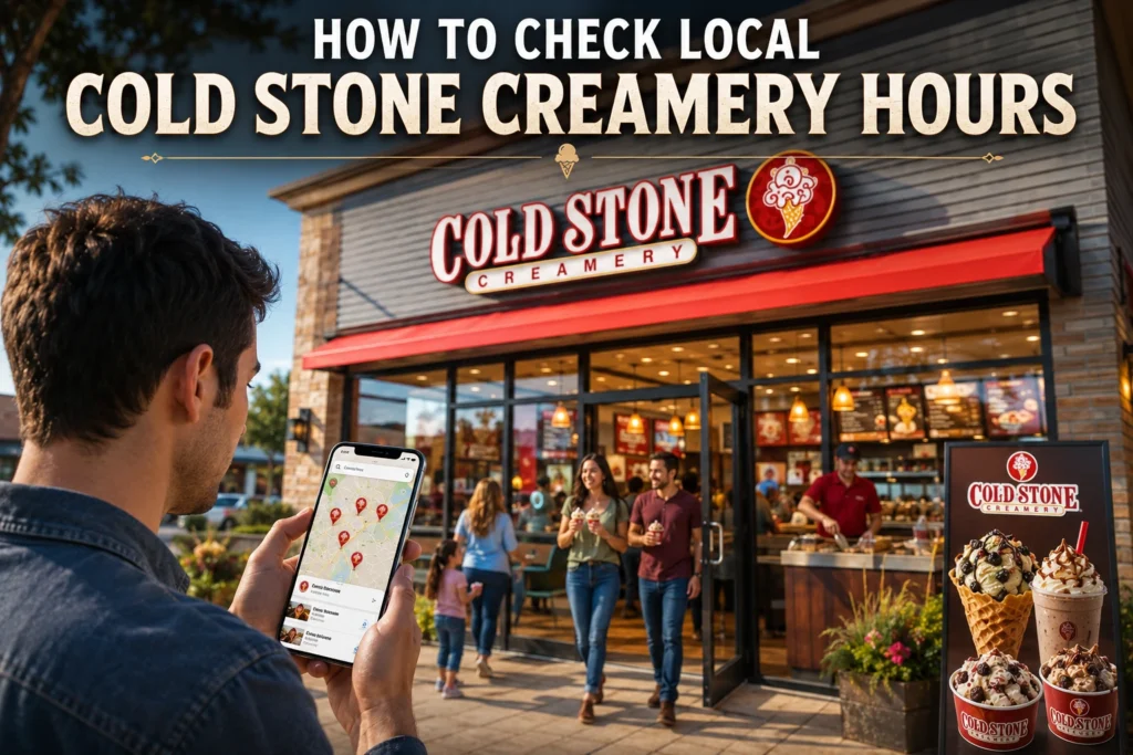 How to Check Local Cold Stone Creamery Hours
